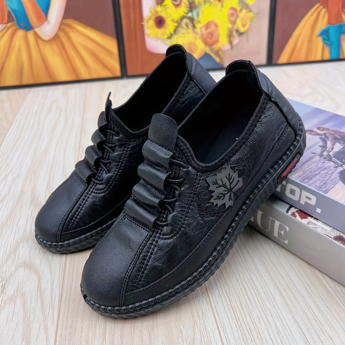 Inaya | Chaussures Brodées Confort pour l'Automne-Hiver