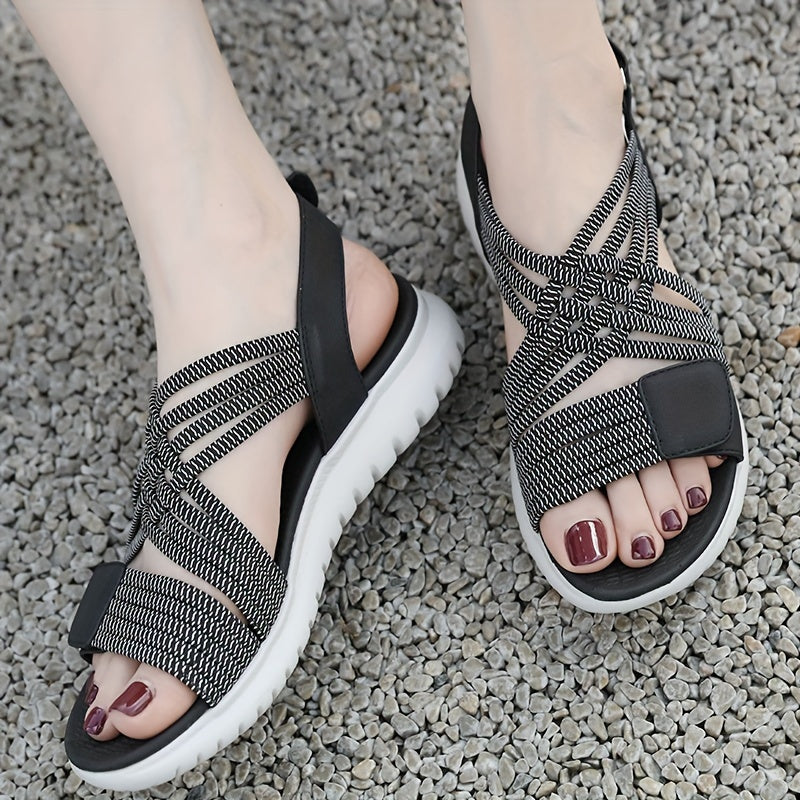 Léonie | Sandales Sport-Chic à Semelle Compensée