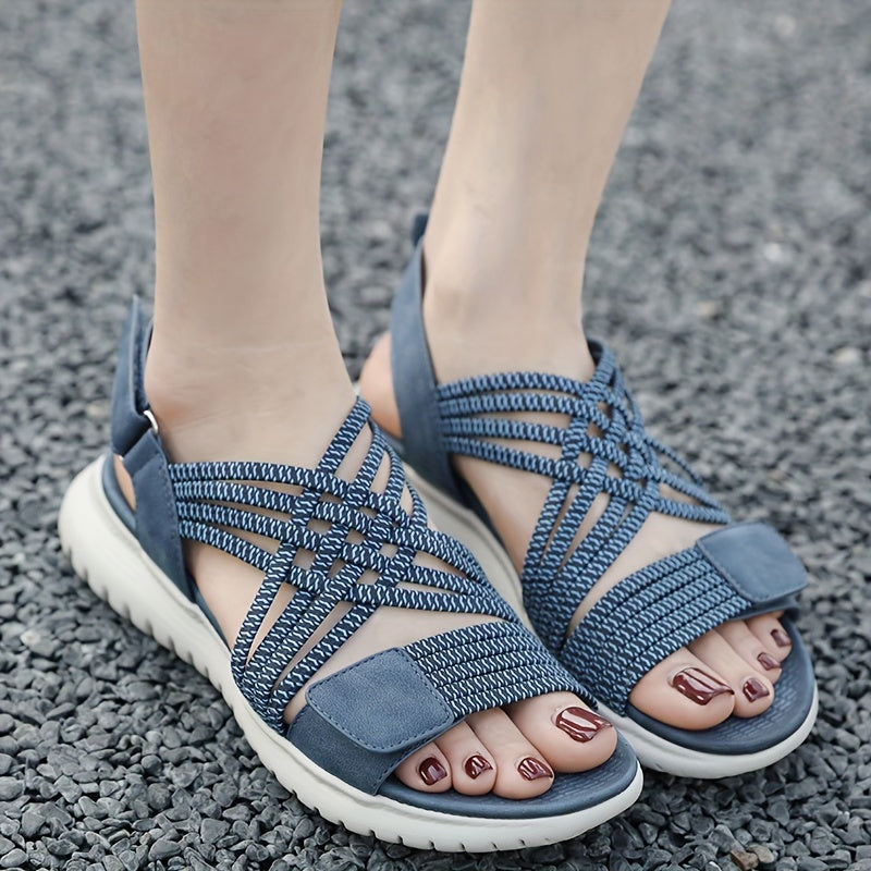 Léonie | Sandales Sport-Chic à Semelle Compensée