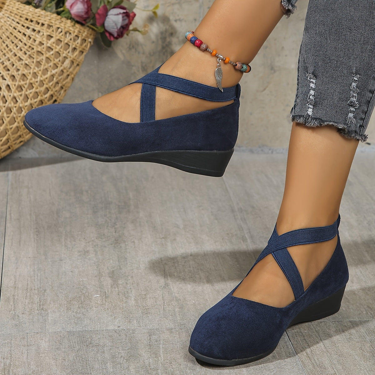 Wanda | Ballerines à Brides Croisées Confort Raffiné