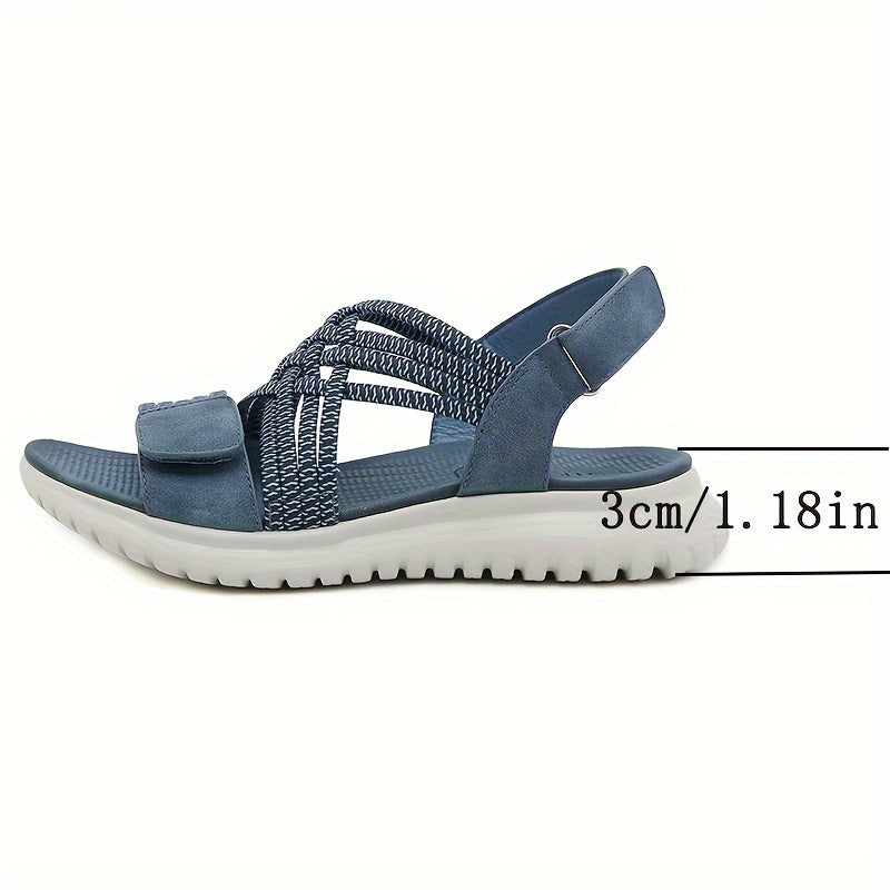 Léonie | Sandales Sport-Chic à Semelle Compensée