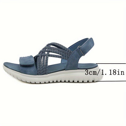 Léonie | Sandales Sport-Chic à Semelle Compensée