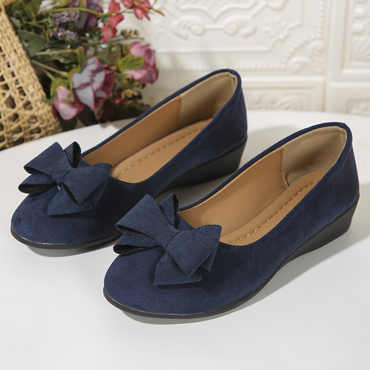 Églantine | Ballerines Confort avec Nœud Raffiné