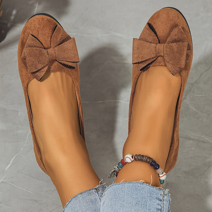 Églantine | Ballerines Confort avec Nœud Raffiné