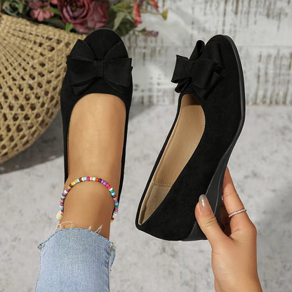 Églantine | Ballerines Confort avec Nœud Raffiné