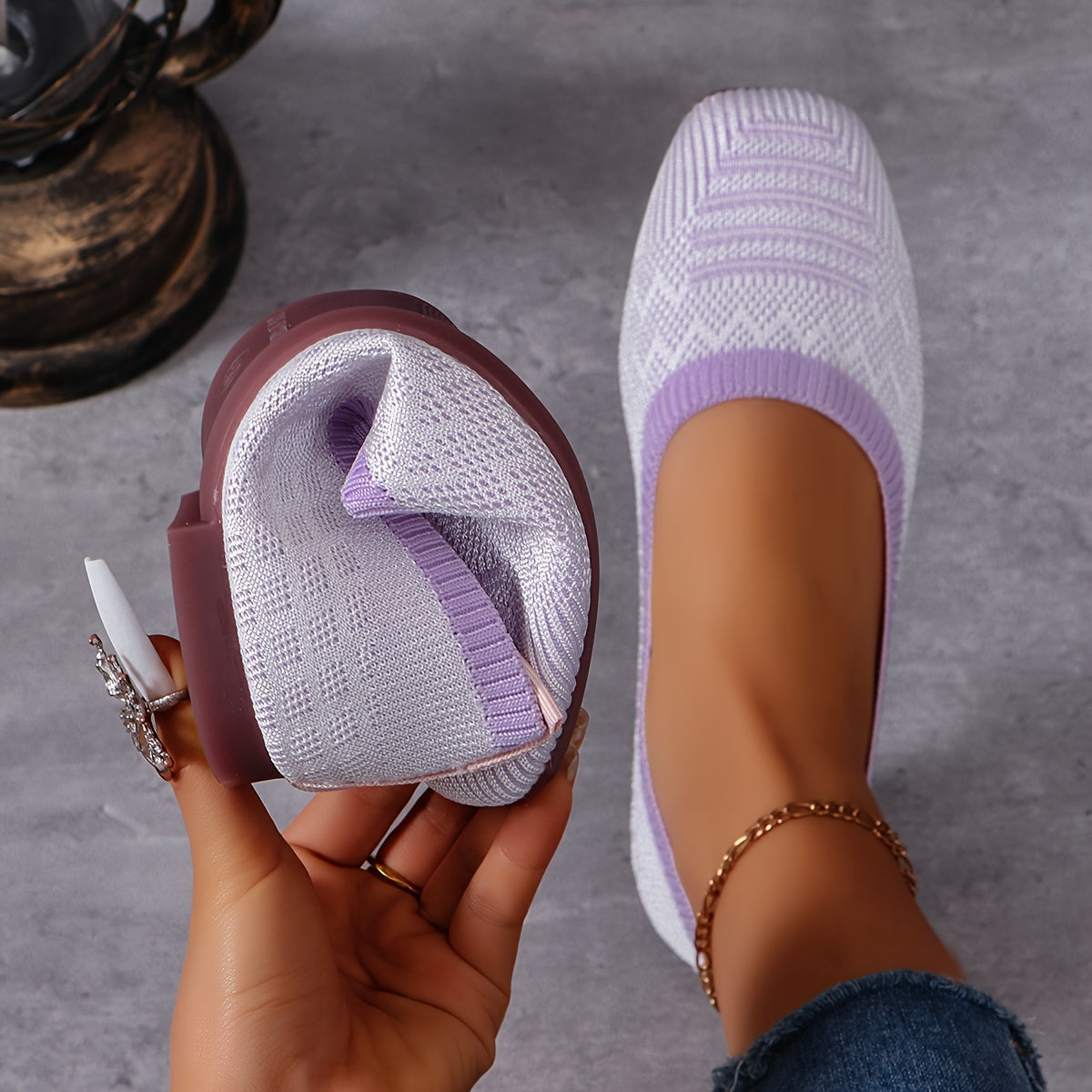 Pénélope | Ballerines Tissées Confort Noir