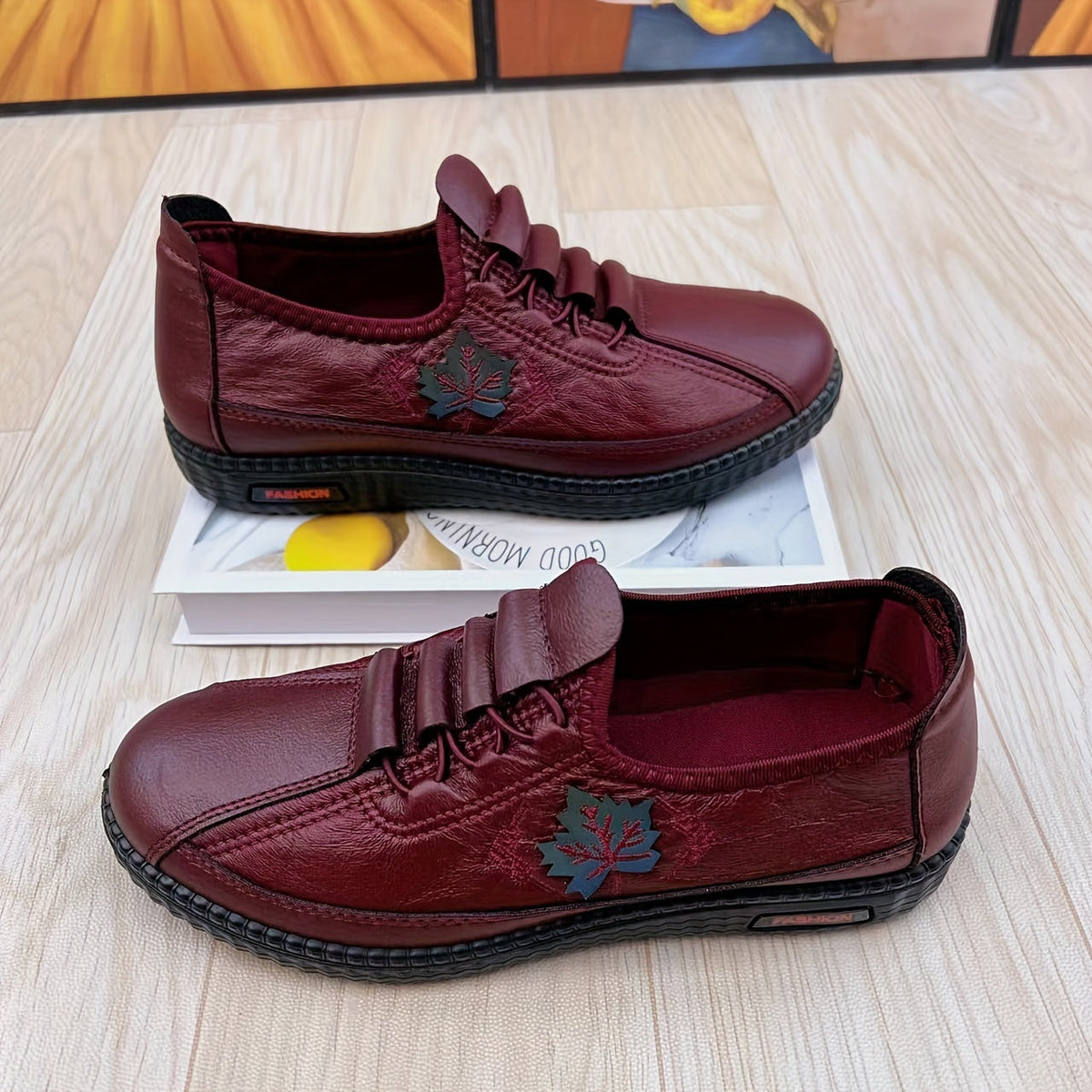 Inaya | Chaussures Brodées Confort pour l'Automne-Hiver