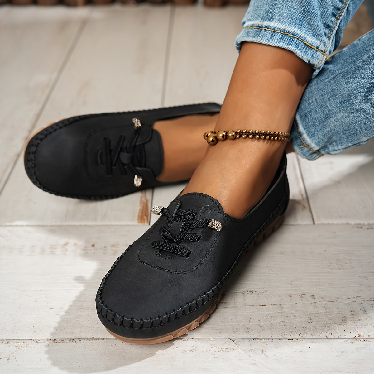 Donatienne | Mocassins Flexibles à Soutien Intégral