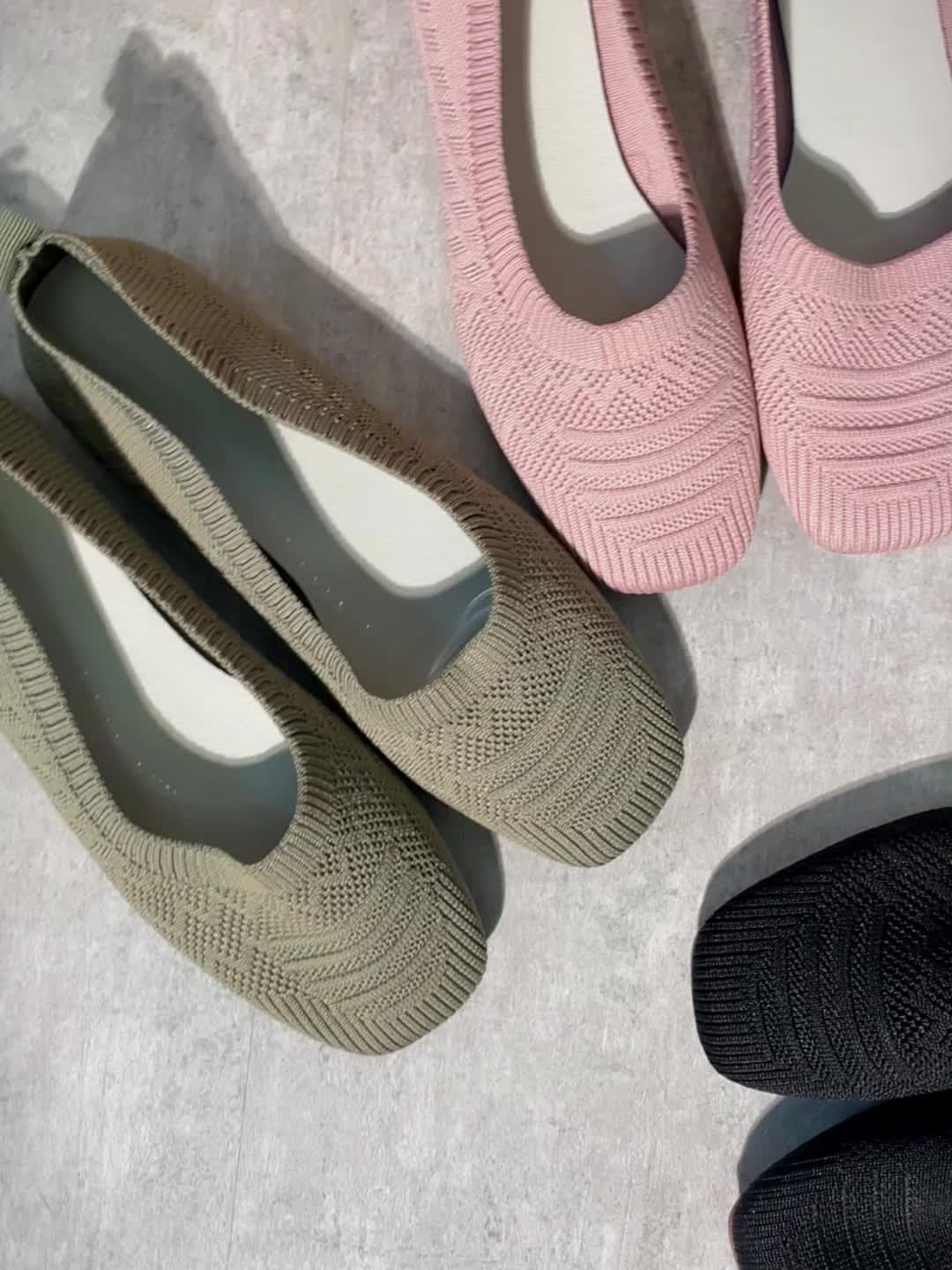 Pénélope | Ballerines Tissées Confort Noir