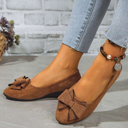 Églantine | Ballerines Confort avec Nœud Raffiné