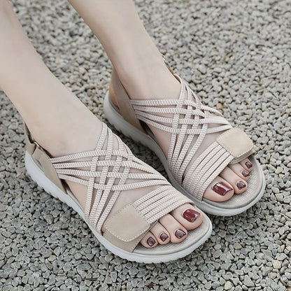Léonie | Sandales Sport-Chic à Semelle Compensée