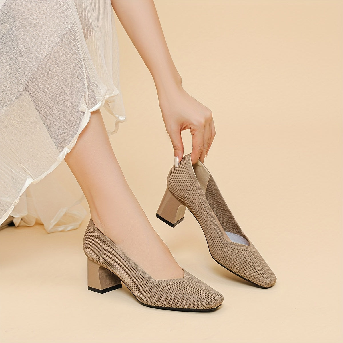 Auriane | Escarpins à Talon Carré Confort 6 cm