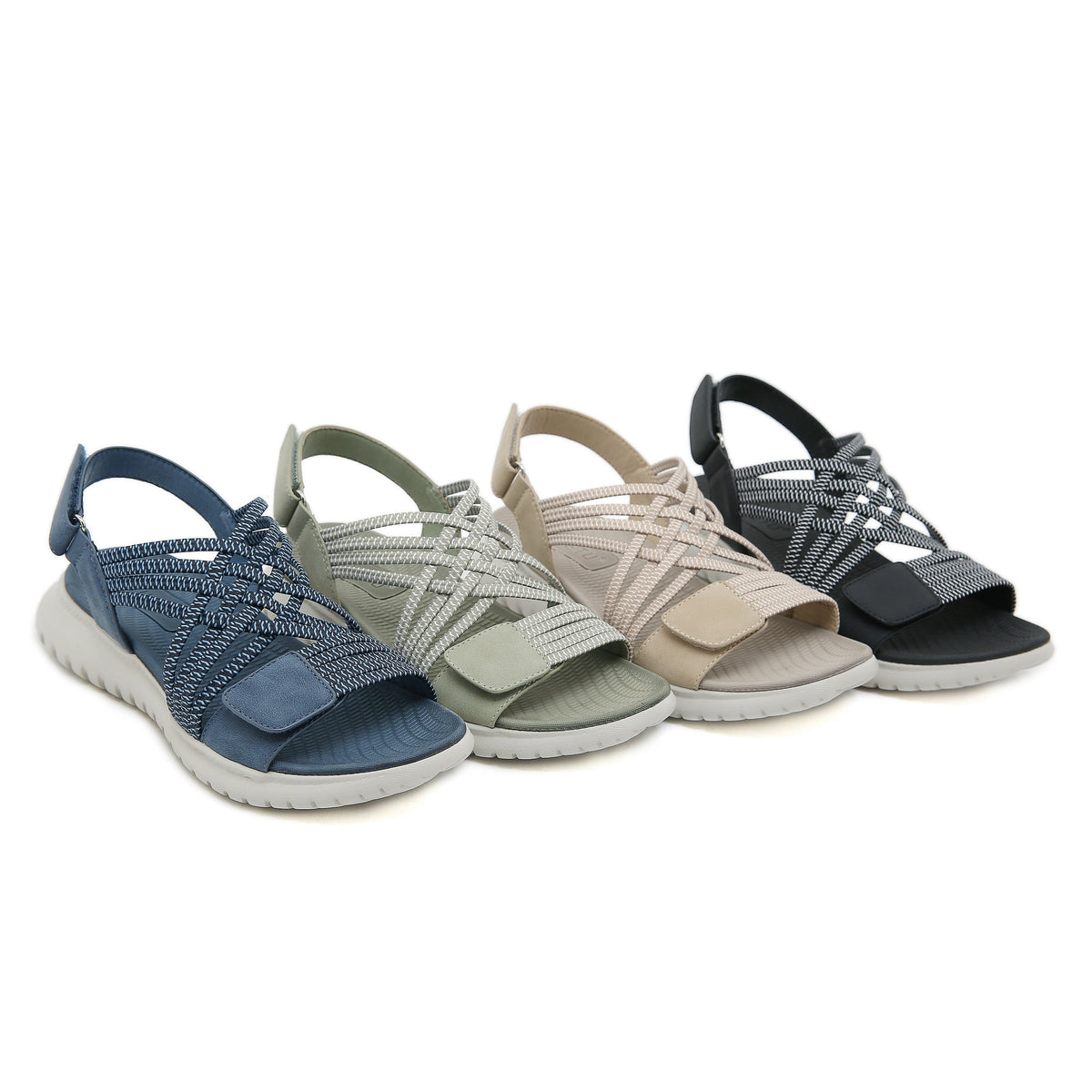 Léonie | Sandales Sport-Chic à Semelle Compensée