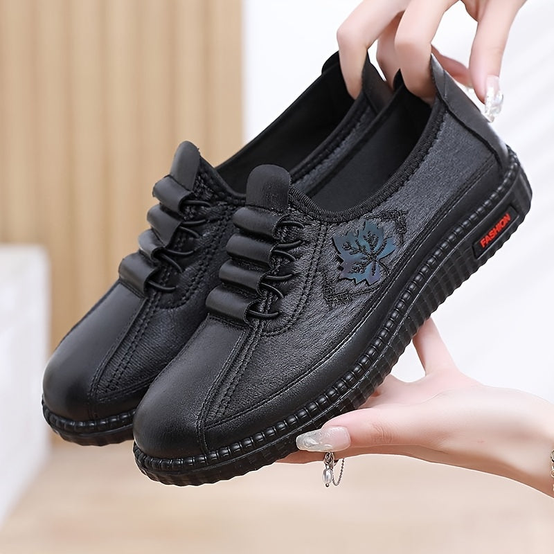 Inaya | Chaussures Brodées Confort pour l'Automne-Hiver