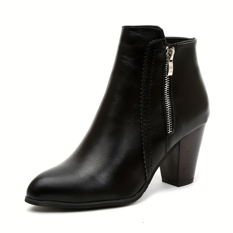 Philomène | Bottines Élégantes à Talon Stable