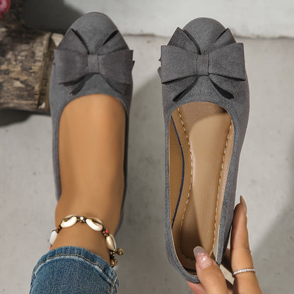 Églantine | Ballerines Confort avec Nœud Raffiné