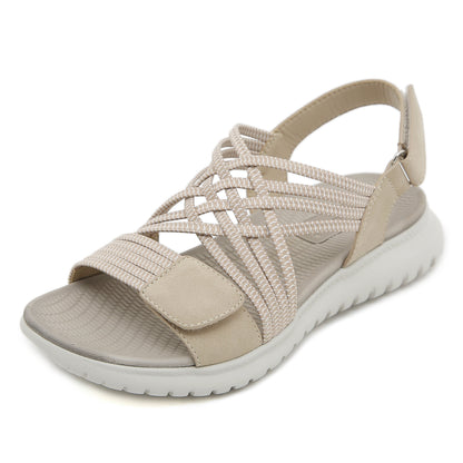 Léonie | Sandales Sport-Chic à Semelle Compensée