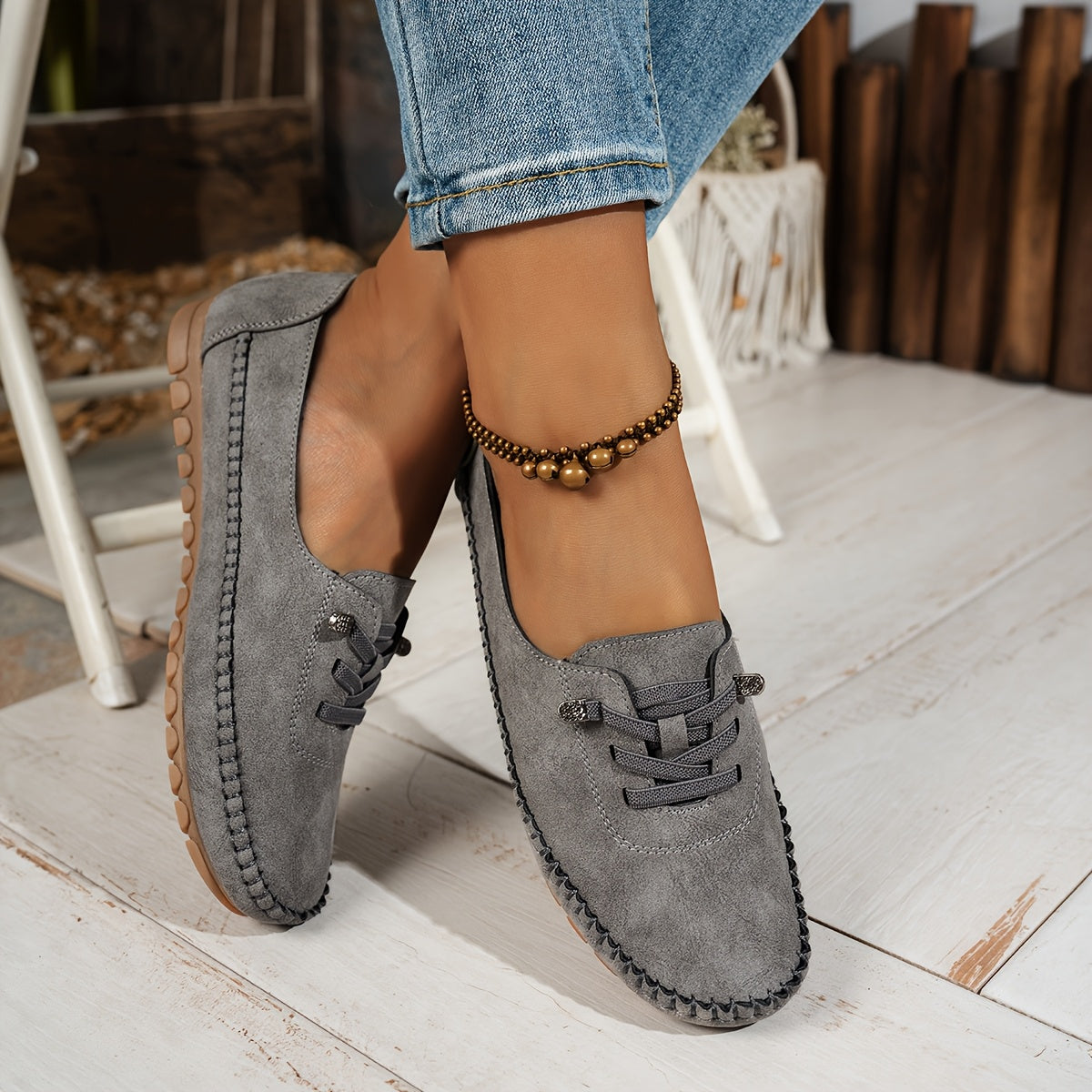 Donatienne | Mocassins Flexibles à Soutien Intégral