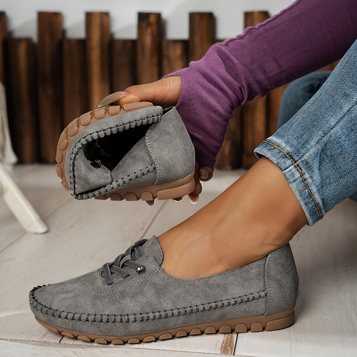 Donatienne | Mocassins Flexibles à Soutien Intégral