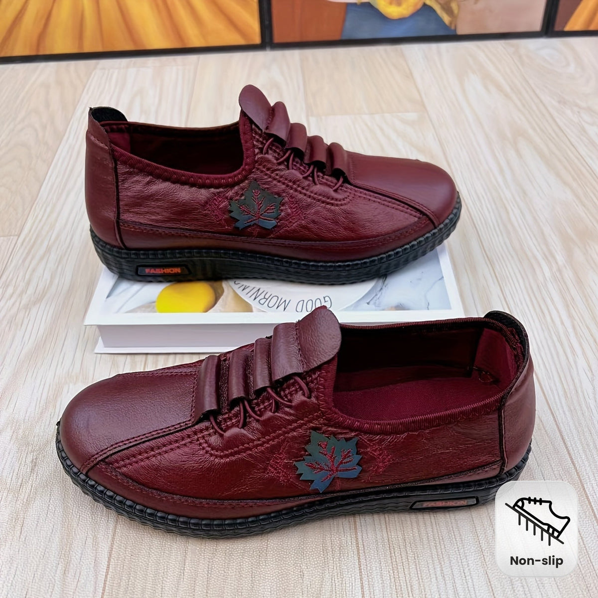 Inaya | Chaussures Brodées Confort pour l'Automne-Hiver