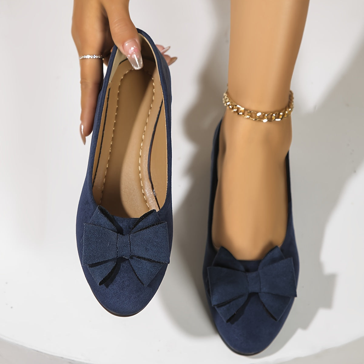 Églantine | Ballerines Confort avec Nœud Raffiné