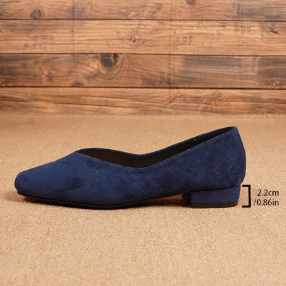 Octavie | Escarpins Effet Daim à Petit Talon Confort