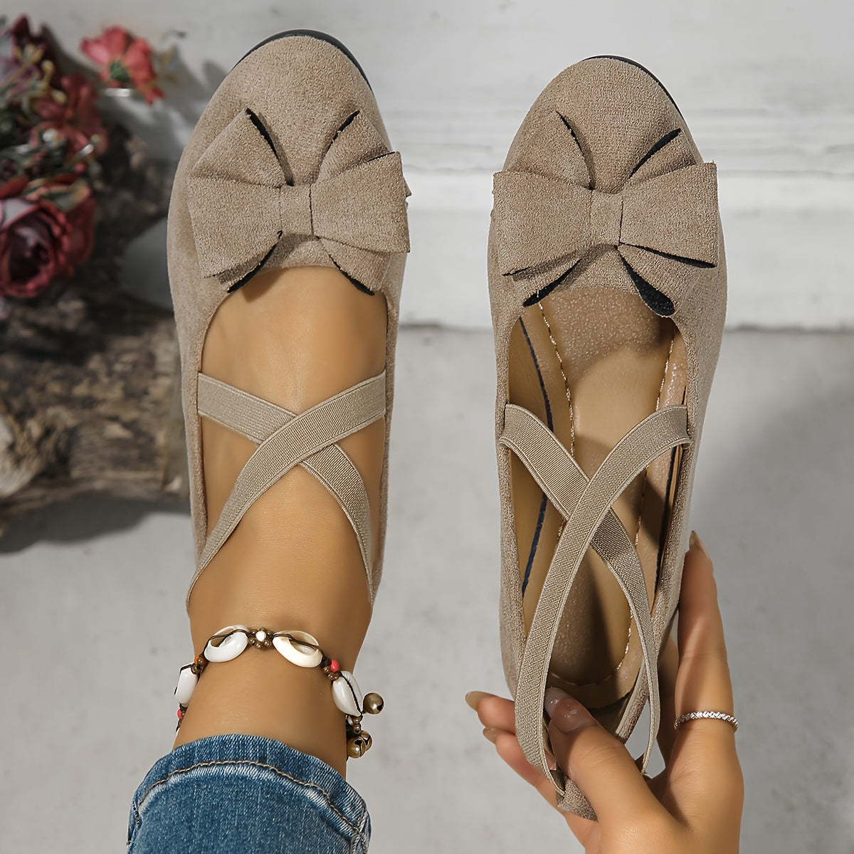 Ninon | Chaussures Croisées Élégantes à Semelle Confort