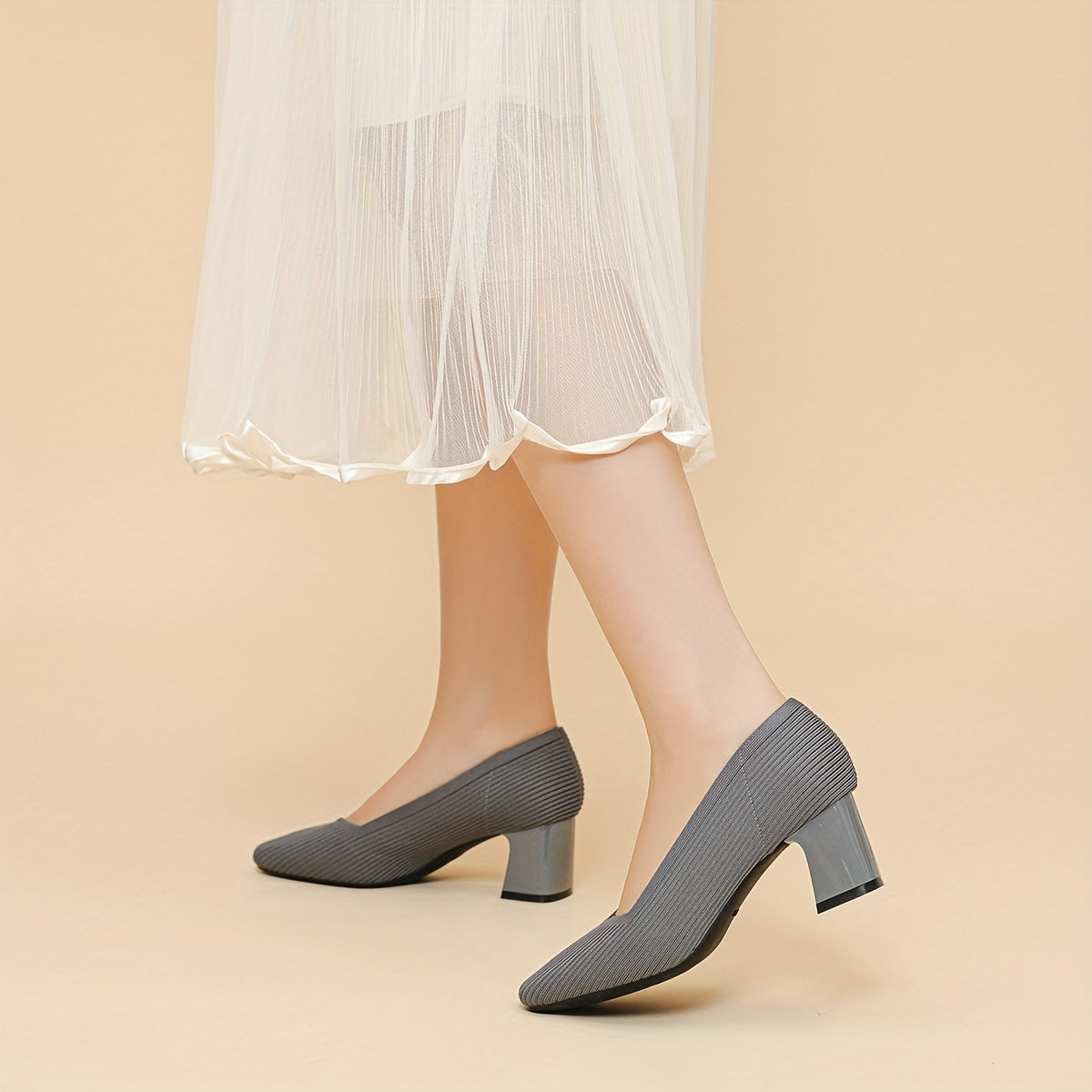 Auriane | Escarpins à Talon Carré Confort 6 cm