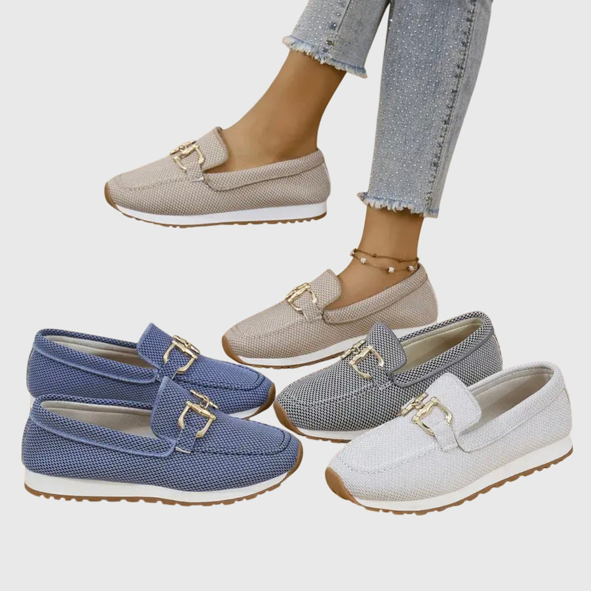 Nina | Mocassins Sport-Chic à Confort Orthopédique