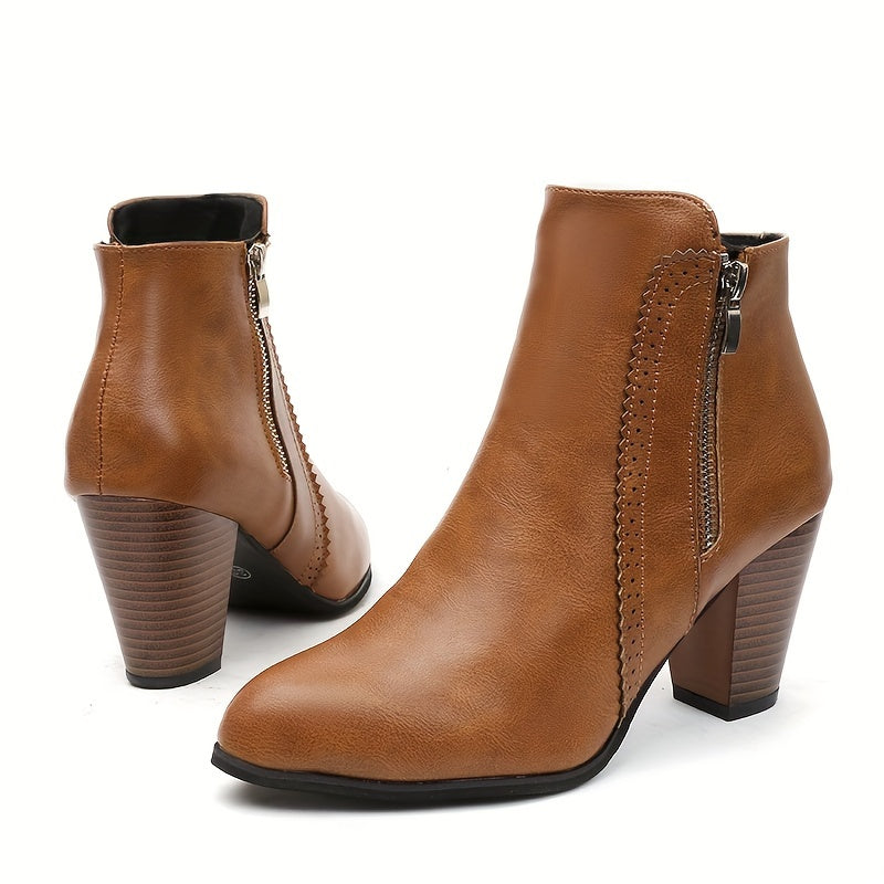 Philomène | Bottines Élégantes à Talon Stable