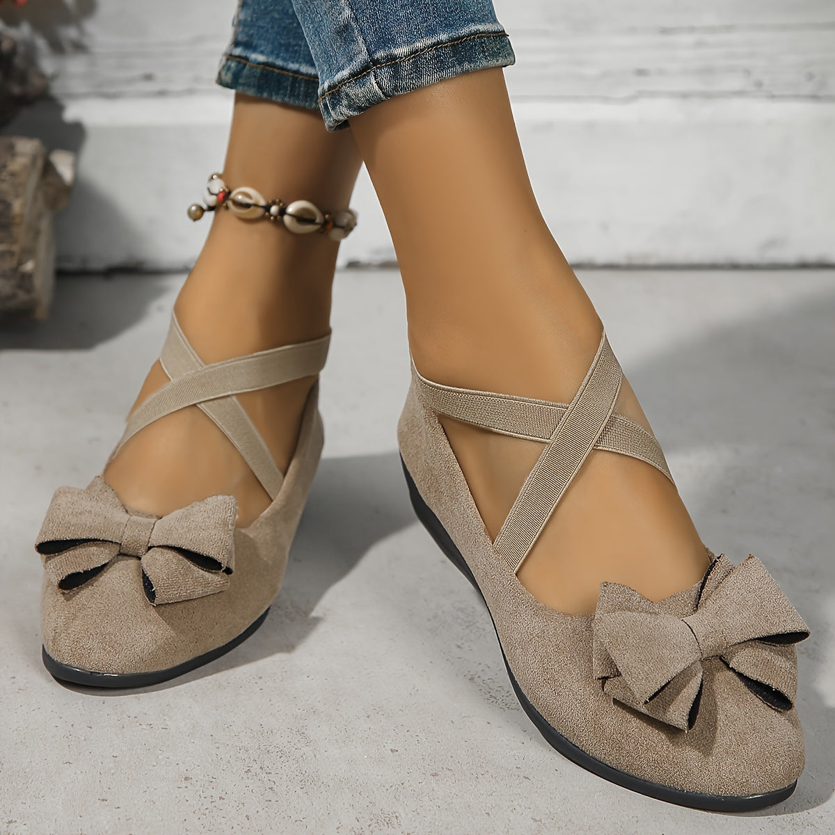 Ninon | Chaussures Croisées Élégantes à Semelle Confort