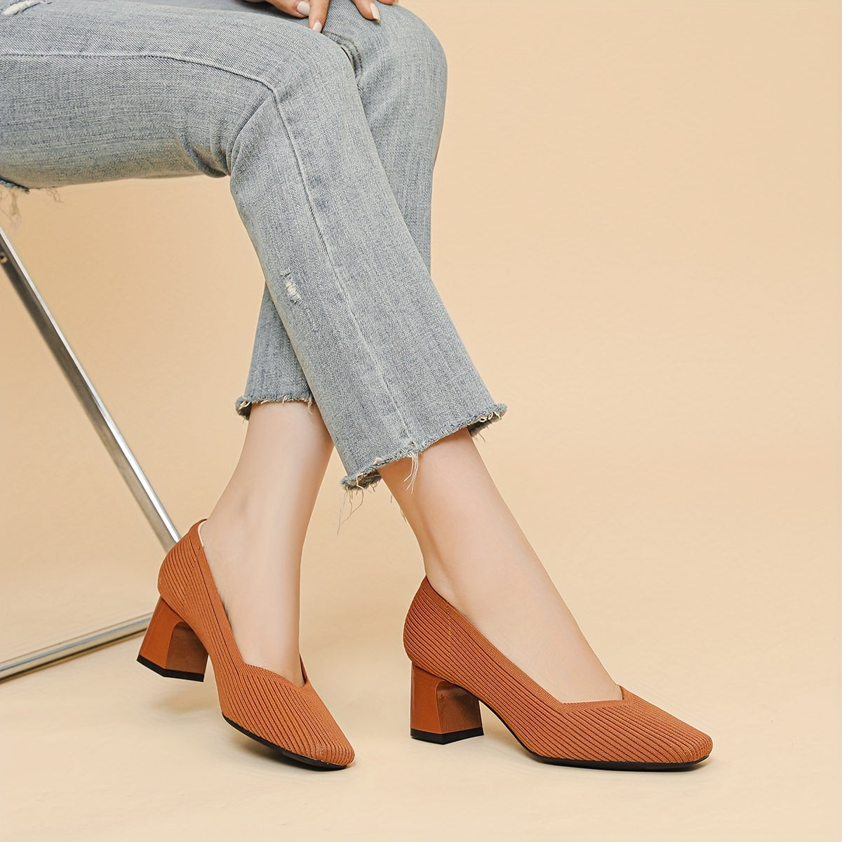 Auriane | Escarpins à Talon Carré Confort 6 cm