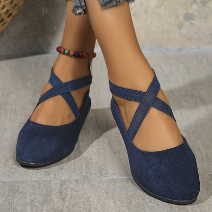 Wanda | Ballerines à Brides Croisées Confort Raffiné