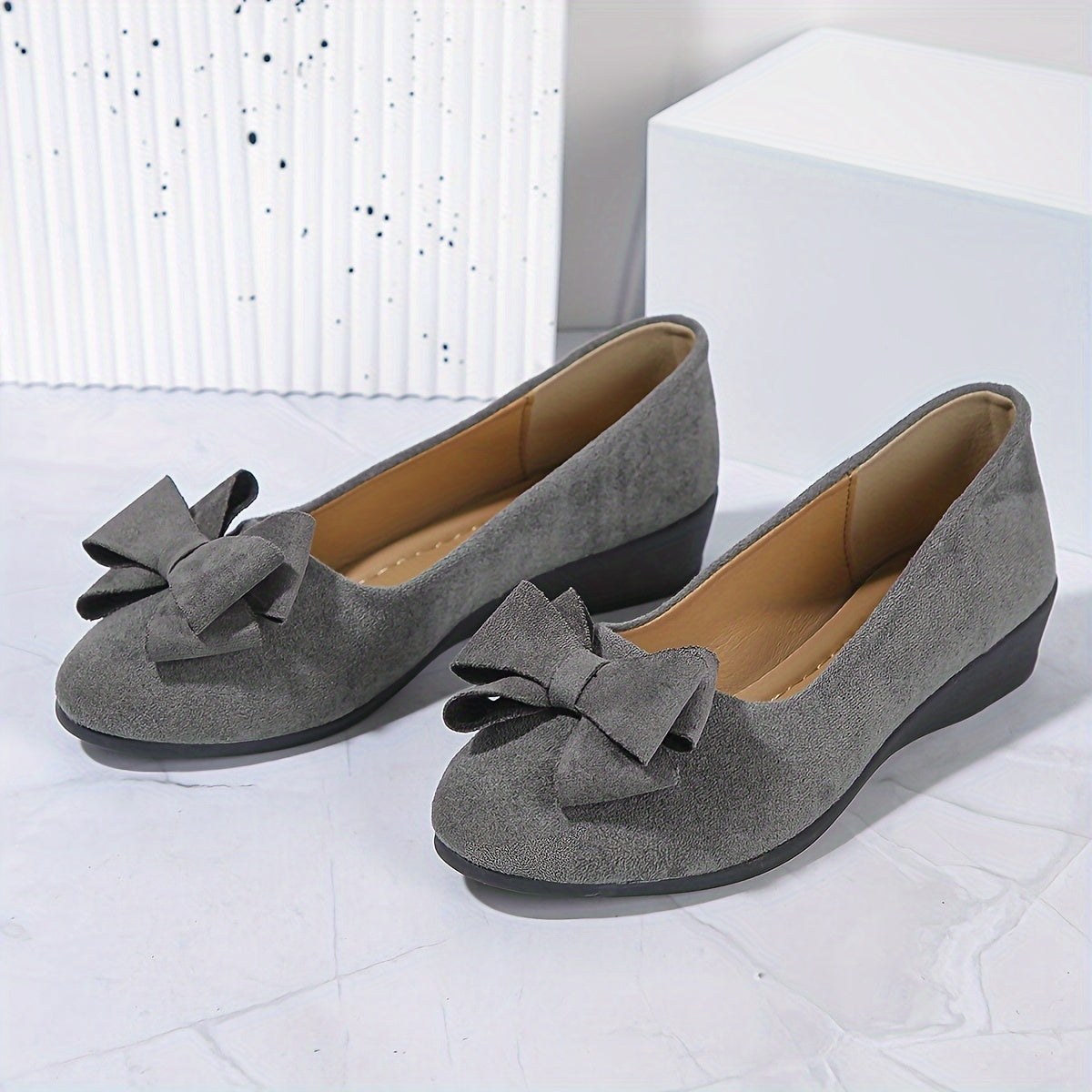 Églantine | Ballerines Confort avec Nœud Raffiné