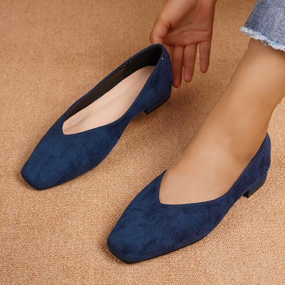 Octavie | Escarpins Effet Daim à Petit Talon Confort